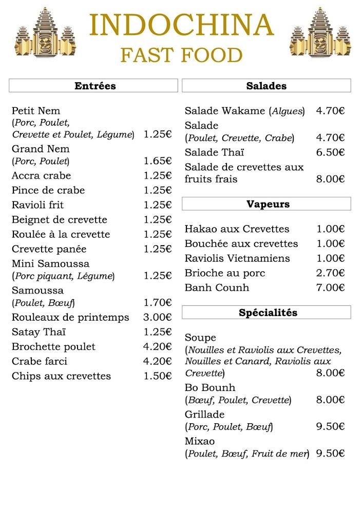 Indochina - Menu Image 1